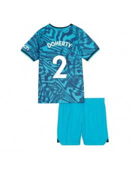 Tottenham Hotspur Matt Doherty #2 Ausweichtrikot für Kinder 2022-23 Kurzarm (+ Kurze Hosen)